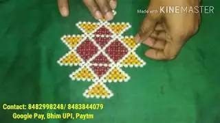 Pearl Beaded Kuber Yantra | मोत्याने विणलेले कुबेर यंत्र | Contact: 8482998248, 8483844079