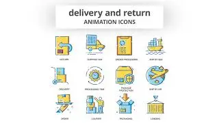 Delivery & Return Animated Icons
