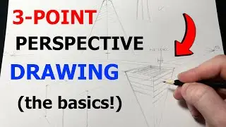 HOW to DRAW in THREE-POINT PERSPECTIVE!