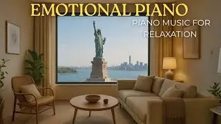 Harmony at the Statue of Liberty: A Relaxing Soundscape | Soft Piano Music for Relaxation, Emotional
