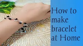 Easy beads bracelet tutorial..How to Make a Bracelet at Home 😍 #diy #jewellery #jewellerymaking 