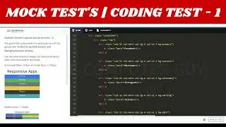 Mock Tests | Coding Test 1 | Multiple Column Layouts across devices - 2|  AYTCG | #nxtwave #ccbp