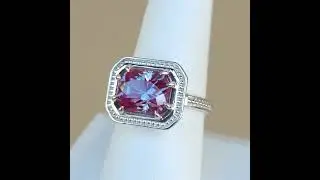 Lab Alexandrite in Vintage-Inspired Continuum Silver Ring