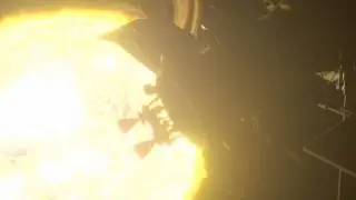 Octane Render (GPU) - bloom test with satellite/sun.