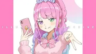 【イラストアーカイブ】hololive 姫森ルーナ【二次イラスト回】Real Time Drawing Process