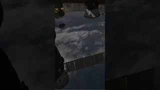 Soyuz and africa from space view