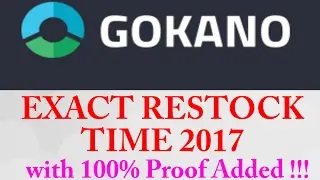 Gokano 2017 Restock date and time purchased! Click to know!!! [100% proof added]