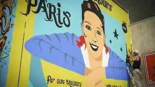 Paris pays homage to entertainer and civil rights activist Josephine Baker with vibrant new mural