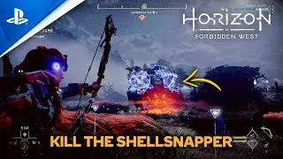 Horizon Forbidden West | The Burning Blooms - Kill the ShellSnapper