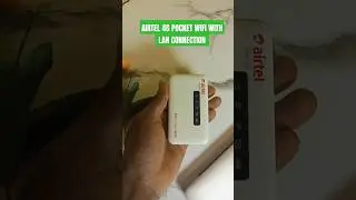 AIRTEL 4G POCKET WIFI WITH LAN CONNECTION🪐 #2025 #internet #wifi #smartphone #airtel#trending#reels