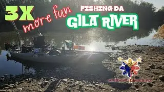 3X more Fun Fishing - Gila River AZ #fishing #bass #kayakfishing #bassfishing #fishinglife
