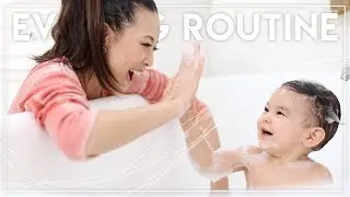 MY EVENING ROUTINE || Aria's bedtime, Bath, Get Un-Ready With Me