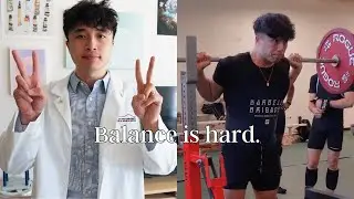 VLOG | my first powerlifting meet + endless medical school exams