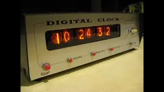 The Vintage B&F Enterprises Digital Clock 1972 Kit ZM1000 Nixie Tube Clock 7400 TTL