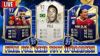 FULL SEND TOTY PACK OPENING! LEAGUE SBC PACKS AND ICON ROULETTE! - FIFA 21 TOTY PACK OPENING LIVE