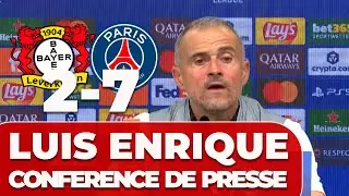LUIS ENRIQUE conf&eacute;rence de presse BAYER LEVERKUSEN 2 - PSG 7 | Ligue des Champions