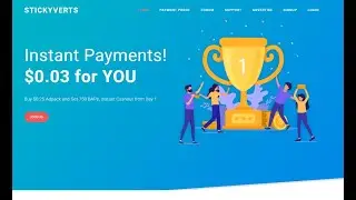 НОВИНКА! StickyVerts, из серии BAP поинтов, Buy $0 25 Adpack, $0 03 Instant Payments