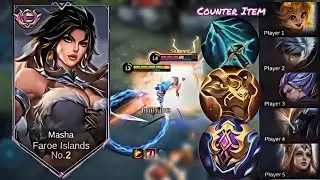 ENEMY DRAF FULL MAGICAL DAMAGE | COUNTER ITEM RADIANT ARMOR & ATHENA SHIELD. - MASHA GAMEPLAY MLBB.