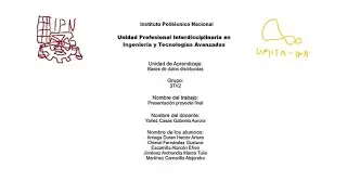 Proyecto Final Bases de Datos Distribuidas
