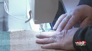 Transforming coffee sacks into stockings