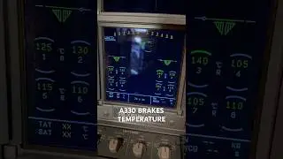 How to Check Airbus A330 Wheels Brakes Temperature #airbus #aviation #a330 #airbusworld