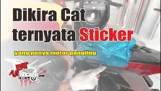 Dikira cat ternyata sticker yang punya motor pangling @stickerid | Sticker Vario biru Candy KPPS