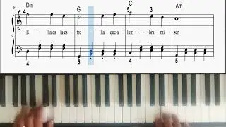 EL RELOJ arreglo fácil para piano