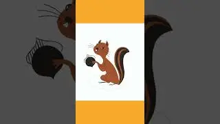 Squirrel drawing timelapse