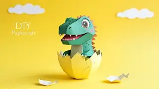 Dragon Hatching | Papercraft | Tangled Storiez #diy #dinosaur #dragon #papercrafttutorial