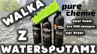 Czy środki od PURE CHEMIE poradzą sobie z waterspotami? PRO WSR SHAMPOO SOUR FOAM CAR DRYER i gąbka!