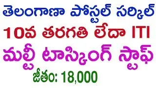 Telangana postal circle Recruitment Notification For Multi Tasking Staff 2017 | Telangana Mts Jobs