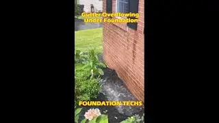Gutter Overflowing Under Foundation