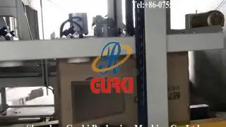 GURKI GPC-50 TV box Flaps folding case nailing machine,carton closing machine