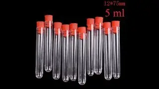 💉 Пробирки пластиковые 5 ml, 12x75 mm из Китая / ЗДОРОВЬЕ 💊