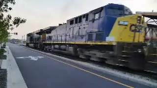 [CSX]991 ES44AH-AC44CW#2-GP40-2 Leads Q401-23 in Fayetteville NC Pulling Hard With Decent Size T