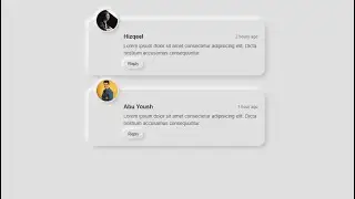 Neumorphic User Comments UI Design | HTML CSS Soft UI Comment Cards