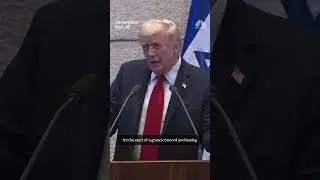 President Trump describes the end of the war in Gaza as the mark of 'a new Middle East'