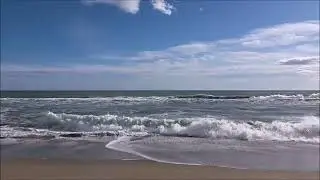 10 Hours of Pure Serenity Endless Ocean Waves 🌊 Real Beach Sounds | El Prat, Barcelona
