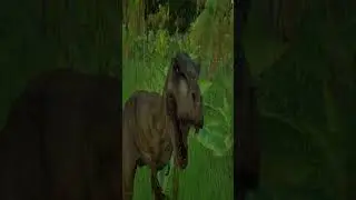 ROARING T-REX CLOSE-UP | Jurassic World: Evolution 2 | JWE2 #Shorts
