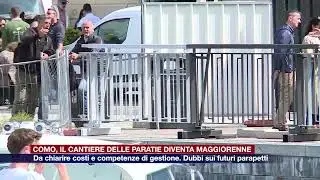 Etg - Como, il cantiere delle paratie diventa maggiorenne. Dubbi sui futuri parapetti