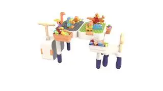 Multifunctional Foldable Building Block Table toys for childrens