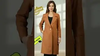 Women Wool Stylish Winter Coat Single ,Long Length #trending #fashion #women #best #cotton #coat