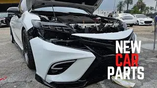 Toyota Camry Trd Gets New Bumper and Lip ( UPGRADED BRAKE PADS NO DUST EBC )