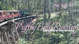 Little Train, Big Views | Puffing Billy Mini Vlog | First Vlog Ever! | Lakeside to Gembrook 🚂✨