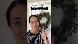 Quick hack on how to hang a wreath on any door - I learned this from Kaycie at years ago and it&rsquo;s