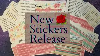 New Release Stickers|| Esty Shop OneIncomeBudgeting|| February stickers are live|| FebruaryBudget ||