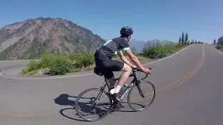 Cycling to Artist Point on the Mt Baker Highway