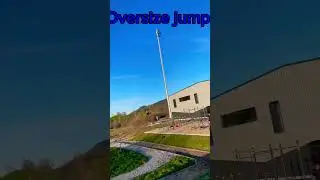 Oversize jump #funny #fyp #shorts #viral #jump #traxxas #rustler #oversized #big