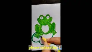 How To Draw Easy Frog For Kids | Frog Drawing Step By Step |Easy Drawing Tutorial For Beginners |