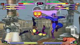 Marvel vs. Capcom 2 - Magneto, Storm, Psylocke vs. Dan, Zangief, Ken